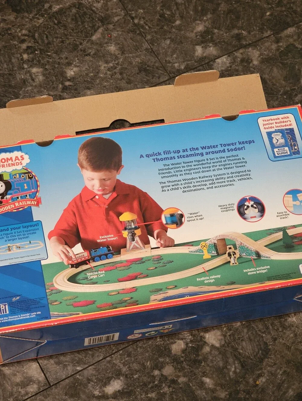 VTG Thomas Wooden Railway Water Tower Figure 8 Set Learning Curve Extra Friends